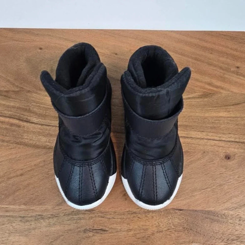 New Little Kids Sorel Whitney III Waterproof Black Winter Mid Boots Size 8 C